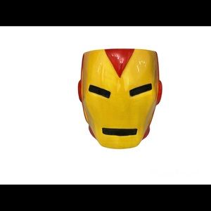 Marvel Avengers Iron Man Ceramic Coffee Cup Mug 3D Sculpted Red & Yellow Helmet